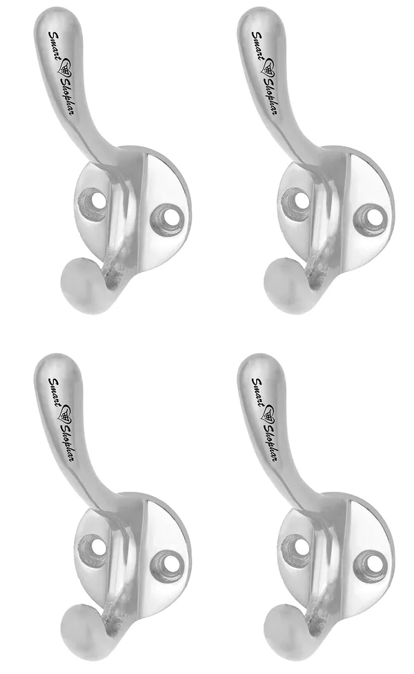 (Pack_of_4)_Wall_Hook_Pluk_Coat_Aluminium_Alloys_Silver