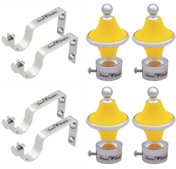(Pack_of_2)_Curtain_Bracket_Spinel_Stainless_Steel_and_Aluminium_Alloys_Yellow_Silver