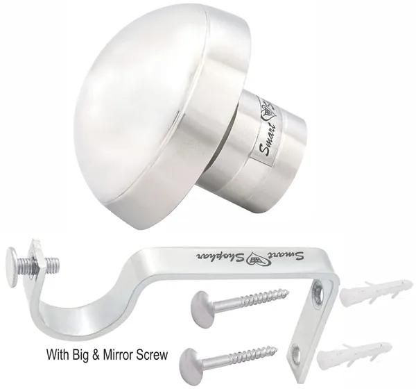 (Pack_of_4)_Curtain_Bracket_Lucia_Stainless_steel_Silver