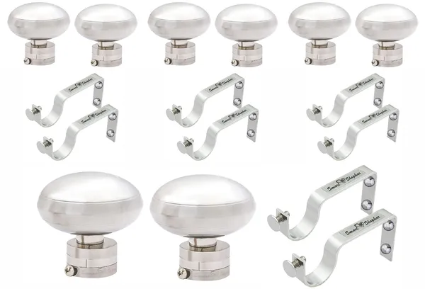 (Pack_of_4)_Curtain_Bracket_Nano_Stainless_steel_Silver