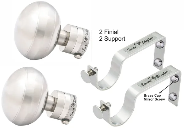 (Pack_of_4)_Curtain_Bracket_Nano_Stainless_steel_Silver