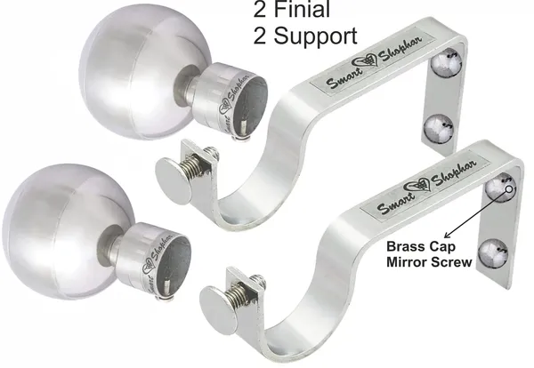 (Pack_of_4)_Curtain_Bracket_Rex_90_Stainless_steel_Silver