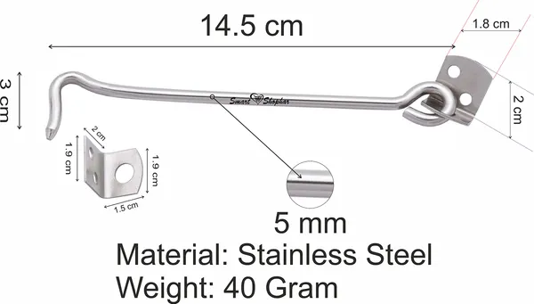 (Pack_of_2)_Gate_Hook_Round_Stainless_steel_Silver