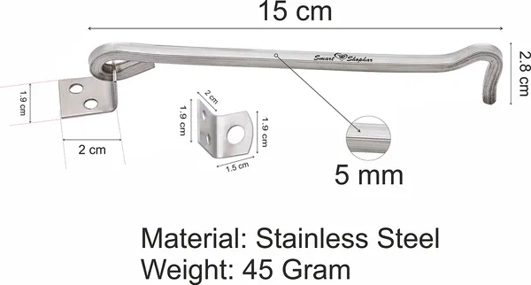 (Pack_of_4)_Gate_Hook_Square_Stainless_Steel_Silver