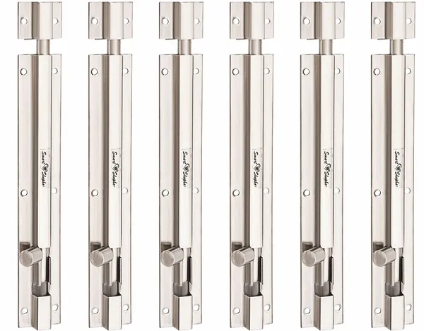 (Pack_of_6)_Tower_Bolt_Plain_Stainless_Steel_Silver