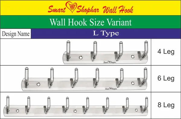 (Pack_of_2)_Wall_Hook_L_Type_Stainless_steel_Silver