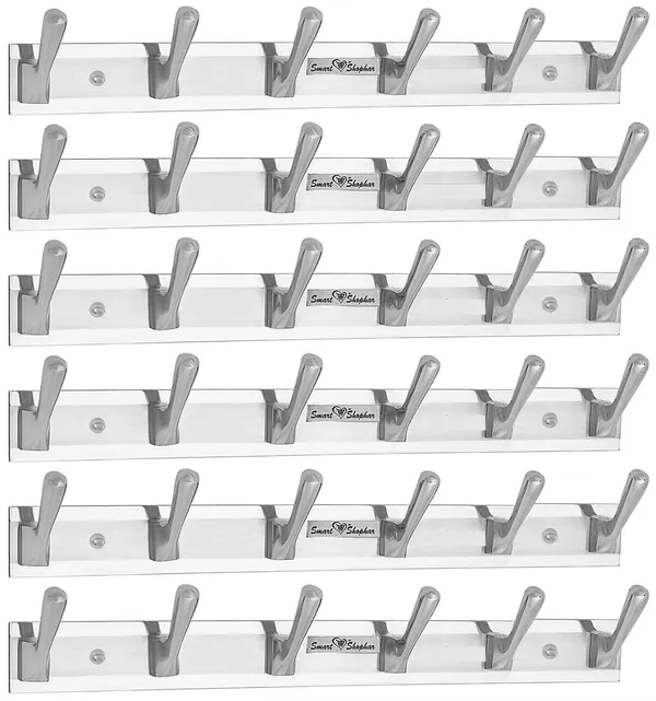 (Pack_of_6)_Wall_hook_Capsule_Stainless_steel_and_Aluminium_Alloys_Silver
