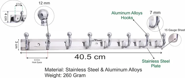 (Pack_of_3)_Wall_Hook_Ego_Stainless_steel_and_Aluminium_Alloys_Silver