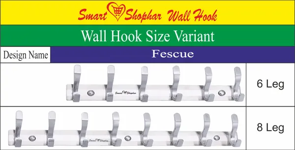 (Pack_of_6)_Wall_Hook_Fescue_Stainless_steel_and_Aluminium_Alloys_Silver