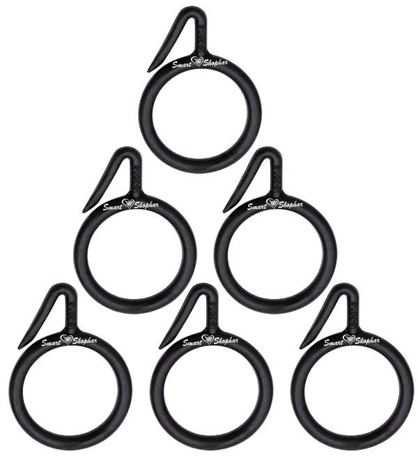 (Pack_of_6)_Curtain_Ring_Nemani_Plastic_Black