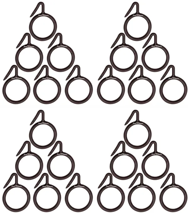 Curtain_Ring_Nemani_Plastic_Brown_Pack_of_24