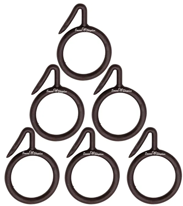(Pack_of_6)_Curtain_Ring_Nemani_Plastic_Brown
