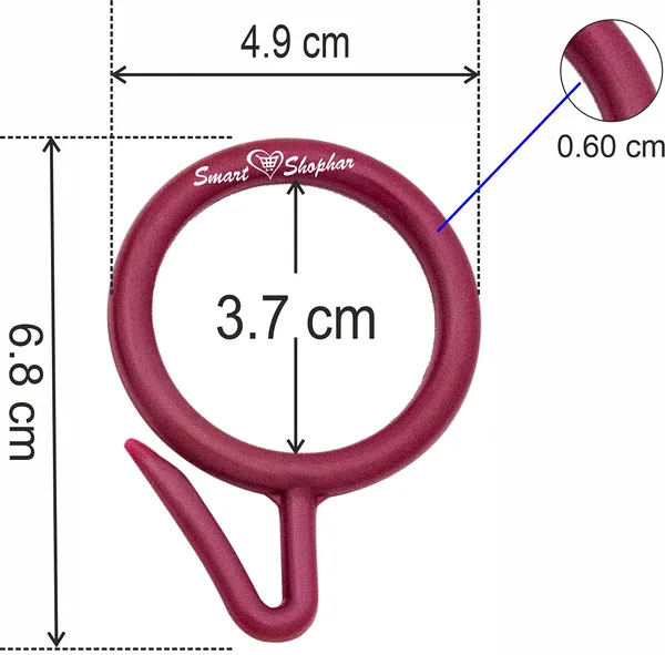 Curtain_Ring_Nemani_Plastic_Red_Pack_of_48