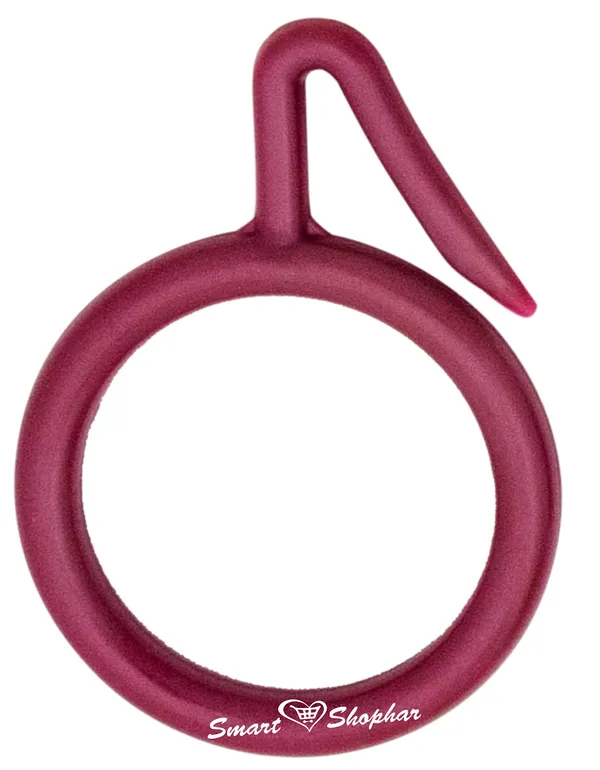 (Pack_of_6)_Curtain_Ring_Nemani_Plastic_Red