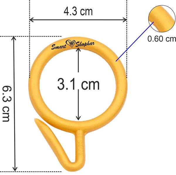 Curtain_Ring_Nemani_Plastic_Yellow_Pack_of_24