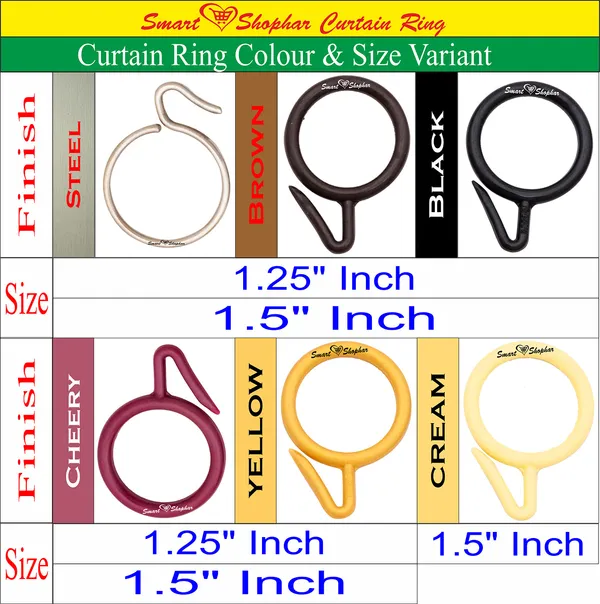Curtain_Ring_Nemani_Plastic_Yellow_Pack_of_96