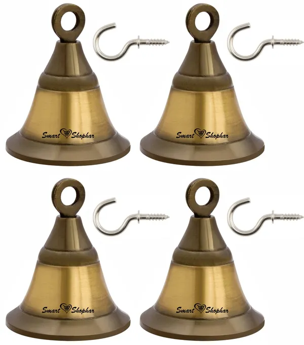 (Pack_of_4)_Decorative_Bell_Jingle_Zinc_Antique