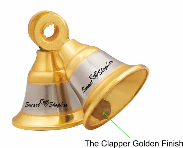 (Pack_of_2)_Decorative_Bell_Jingle_Zinc_Gold_Silver