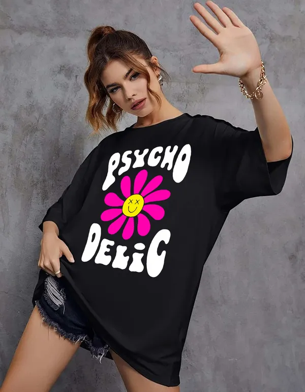 London_Hills_Cotton_Blend_Half_Sleeve_Women_Oversized_T-Shirts_Multicolor_Pack_of_3_Dark_Grey,_Black