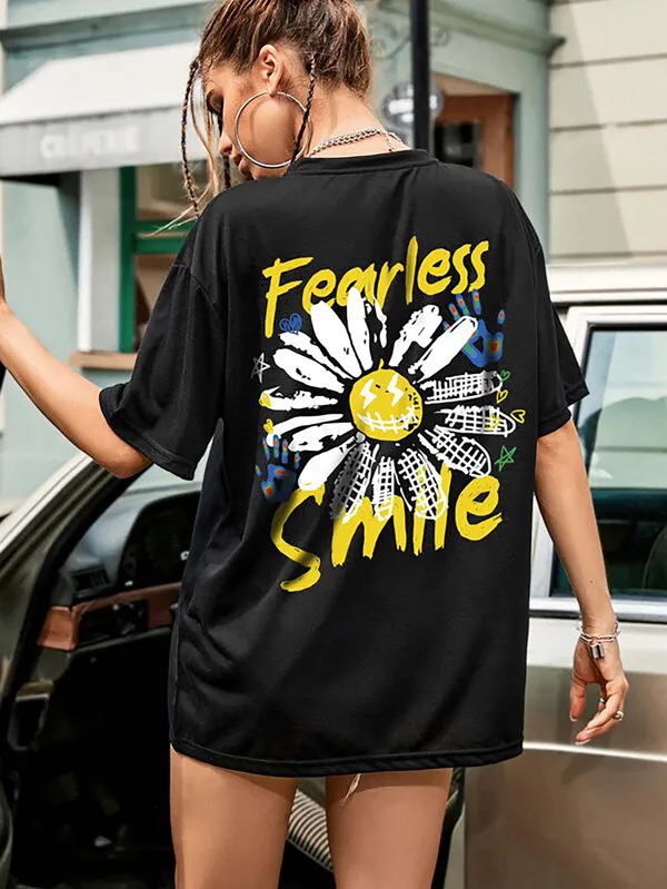 London_Hills_Cotton_Blend_Half_Sleeve_Women_Oversized_T-Shirts_Multicolor_Pack_of_3_Dark_Grey,_Black