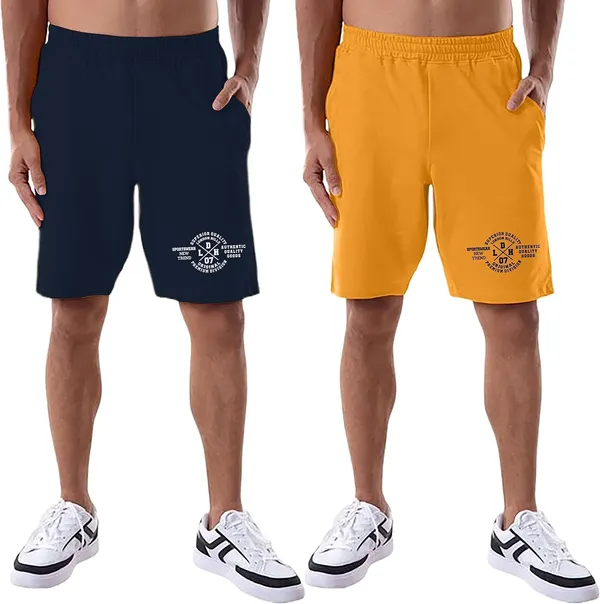 Mustard,_Dark_Blue_Terry_Shorts