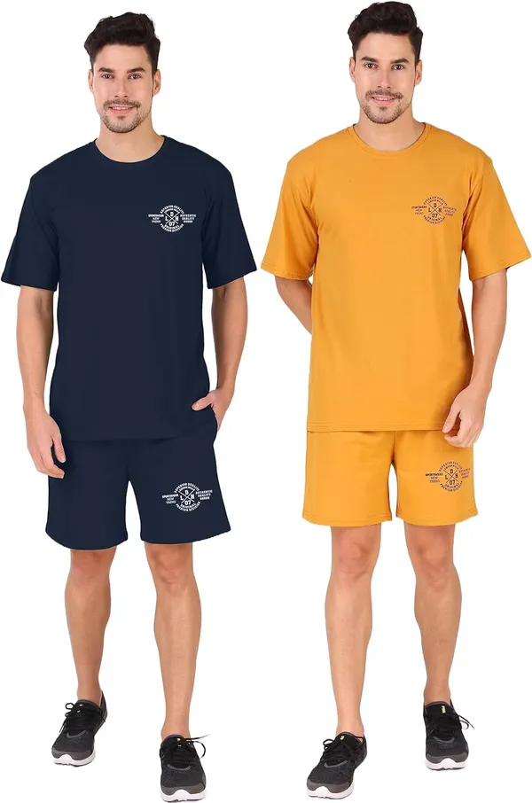 Mustard,_Dark_Blue_Terry_Shorts