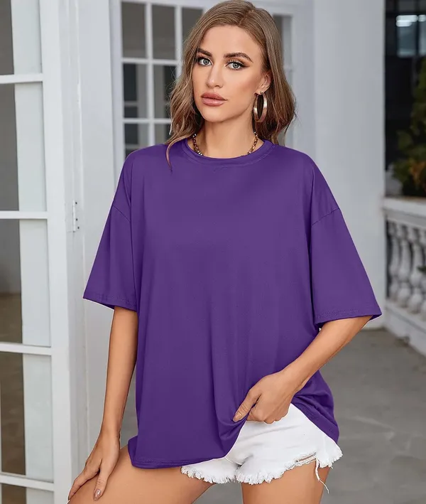 Purple_Cotton_Blend_T-Shirt