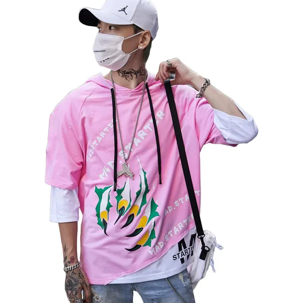 Pink_Cotton_Blend_T-Shirt