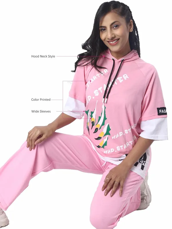 Pink_Cotton_Blend_T-Shirt