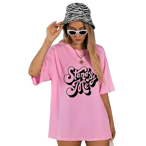 London_Hills_Cotton_Blend_Half_Sleeve_Women_Oversized_T-Shirts_Multicolor_Pack_of_3_Black,_Pink