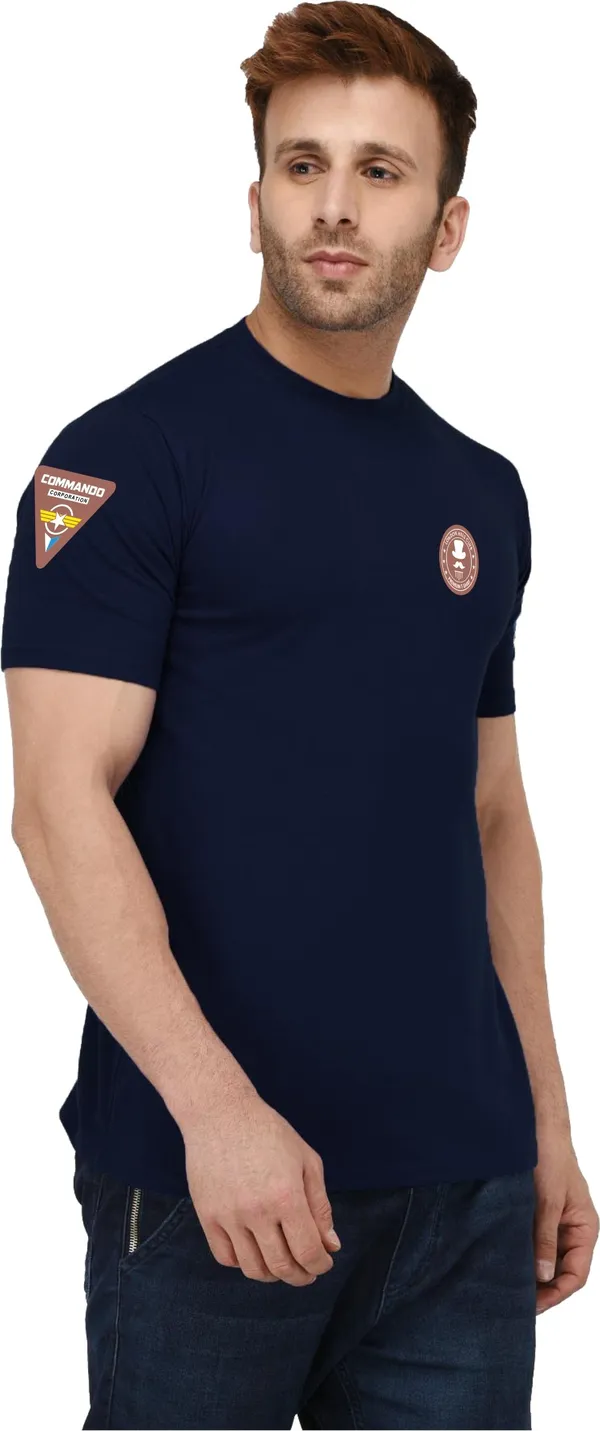Blue_Cotton_Blend_Round_Neck_Half_Sleeve_t-shirt_for_Men