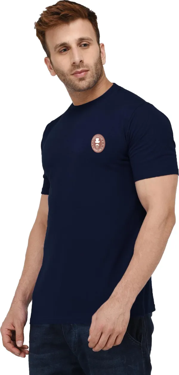 Blue_Cotton_Blend_Round_Neck_Half_Sleeve_t-shirt_for_Men