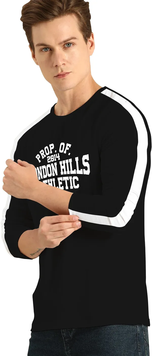 Black_Cotton_Blend_Round_Neck_Full_Sleeve_t-shirt_for_Men