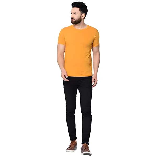 Mustard_Cotton_Blend_T-Shirt