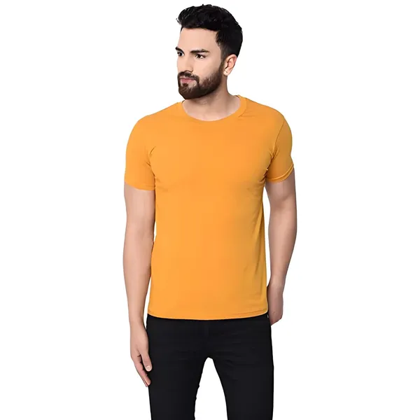 Mustard_Cotton_Blend_T-Shirt