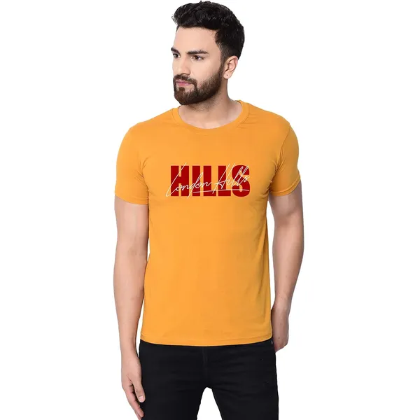Mustard_Cotton_Blend_T-Shirt