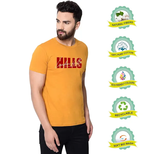 Mustard_Cotton_Blend_T-Shirt