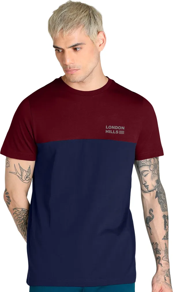 Blue_Cotton_Blend_Round_Neck_Half_Sleeve_t-shirt_for_Men