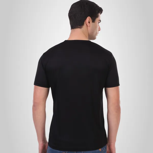 Black_Cotton_Blend_Round_Neck_Half_Sleeve_t-shirt_for_Men