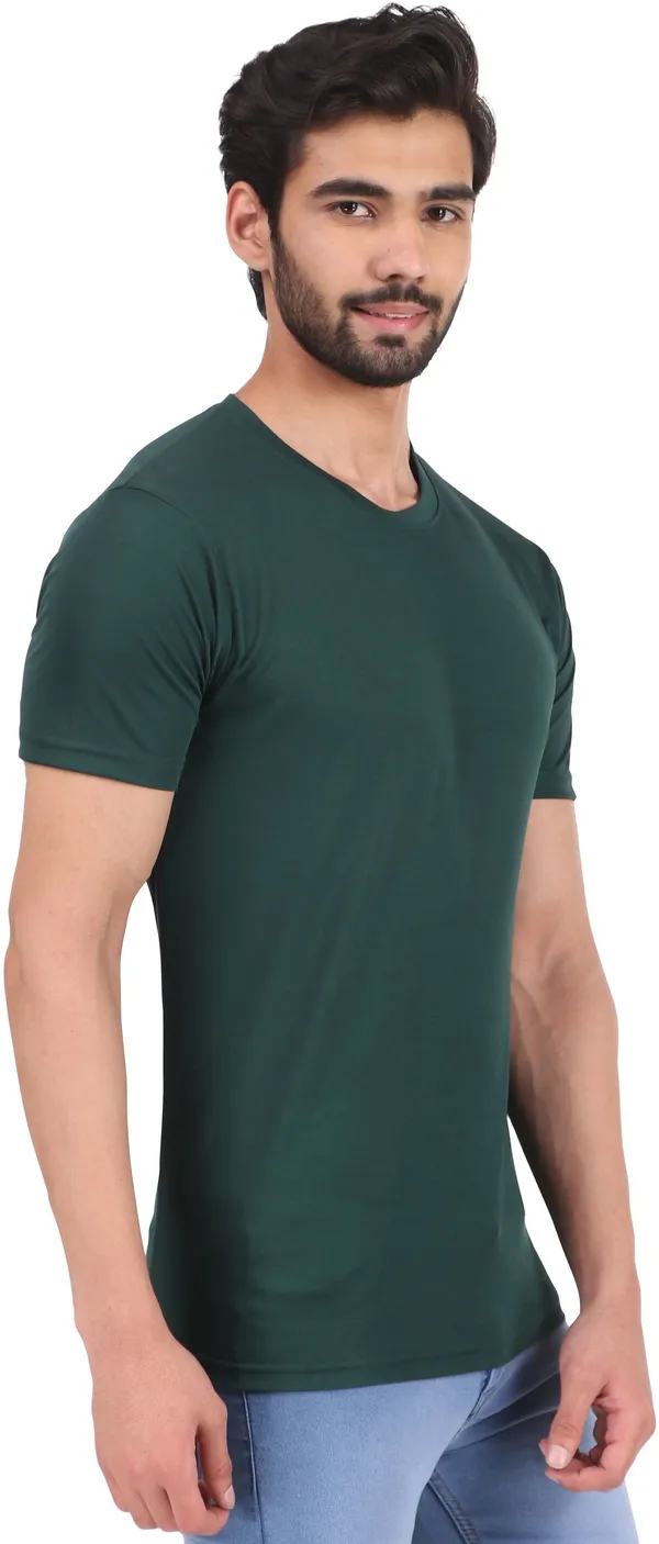 Green_Polyester_Round_Neck_Half_Sleeve_t-shirt_for_Men