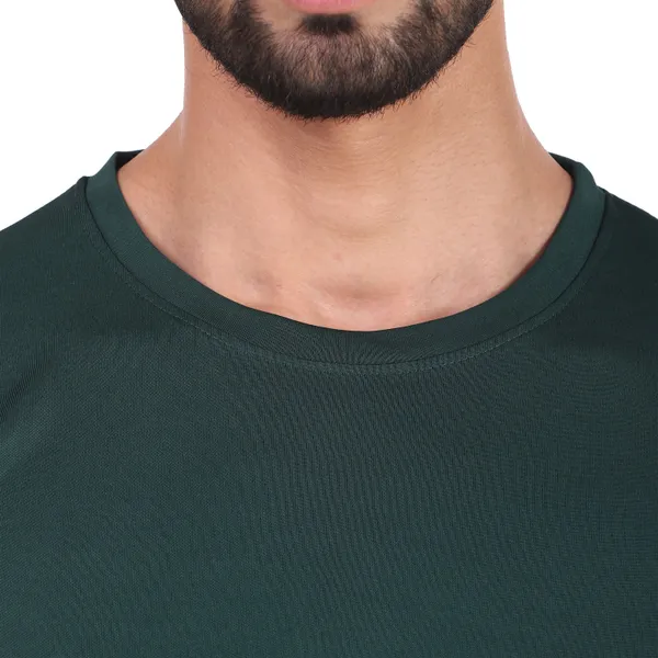 Green_Polyester_Round_Neck_Half_Sleeve_t-shirt_for_Men