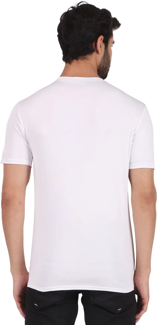 White_Polyester_Round_Neck_Half_Sleeve_t-shirt_for_Men