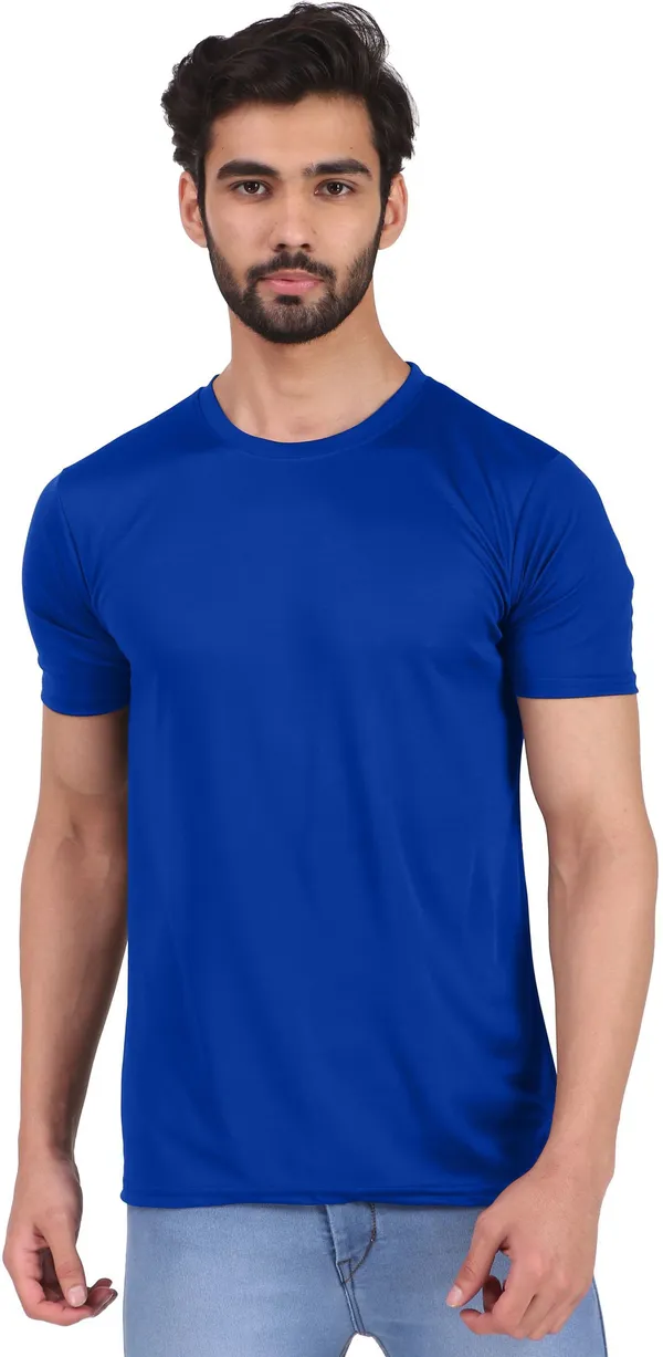 Blue_Polyester_Round_Neck_Half_Sleeve_t-shirt_for_Men