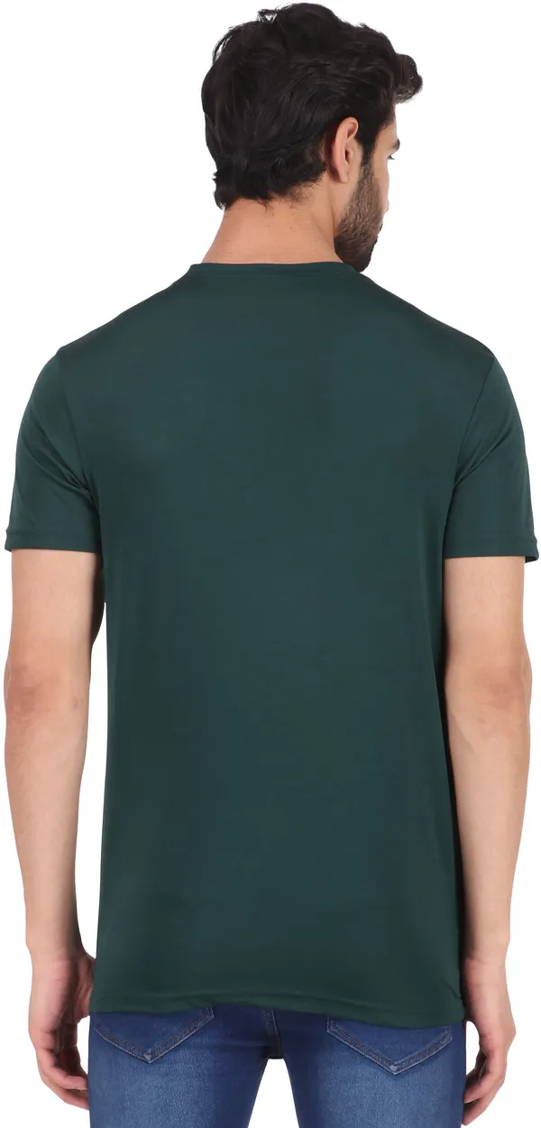 Green_Polyester_Round_Neck_Half_Sleeve_t-shirt_for_Men