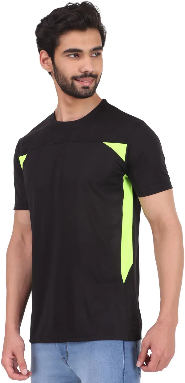 Black_Polyester_Round_Neck_Half_Sleeve_t-shirt_for_Men
