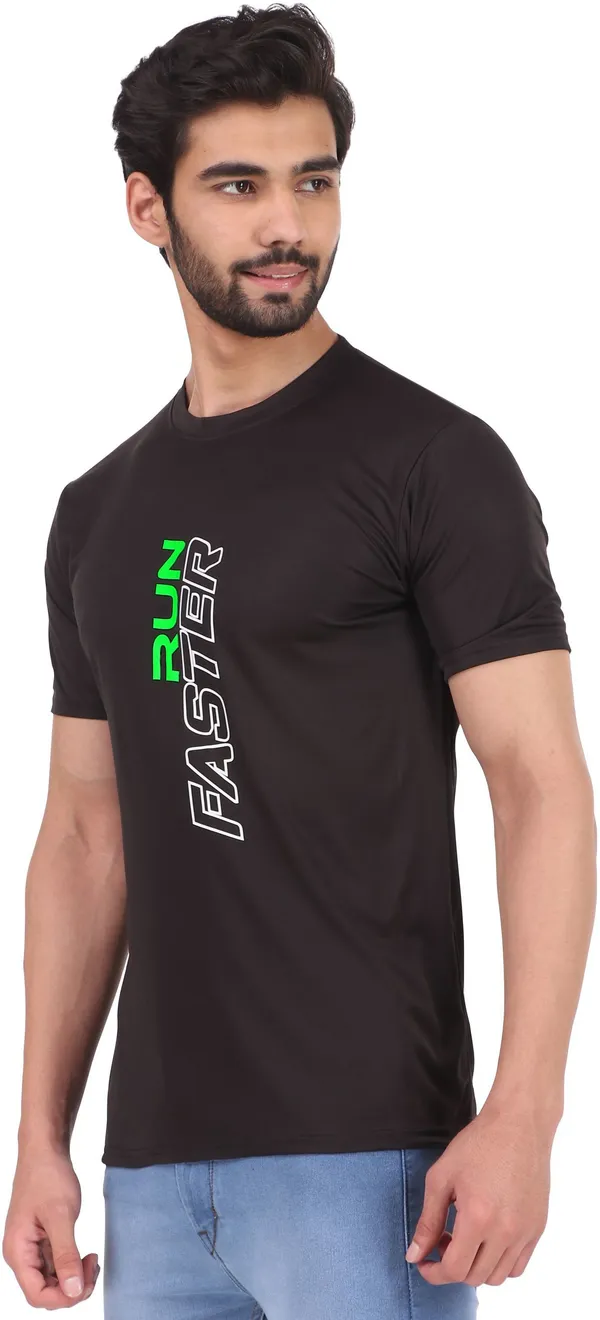 Black_Polyester_Round_Neck_Half_Sleeve_t-shirt_for_Men