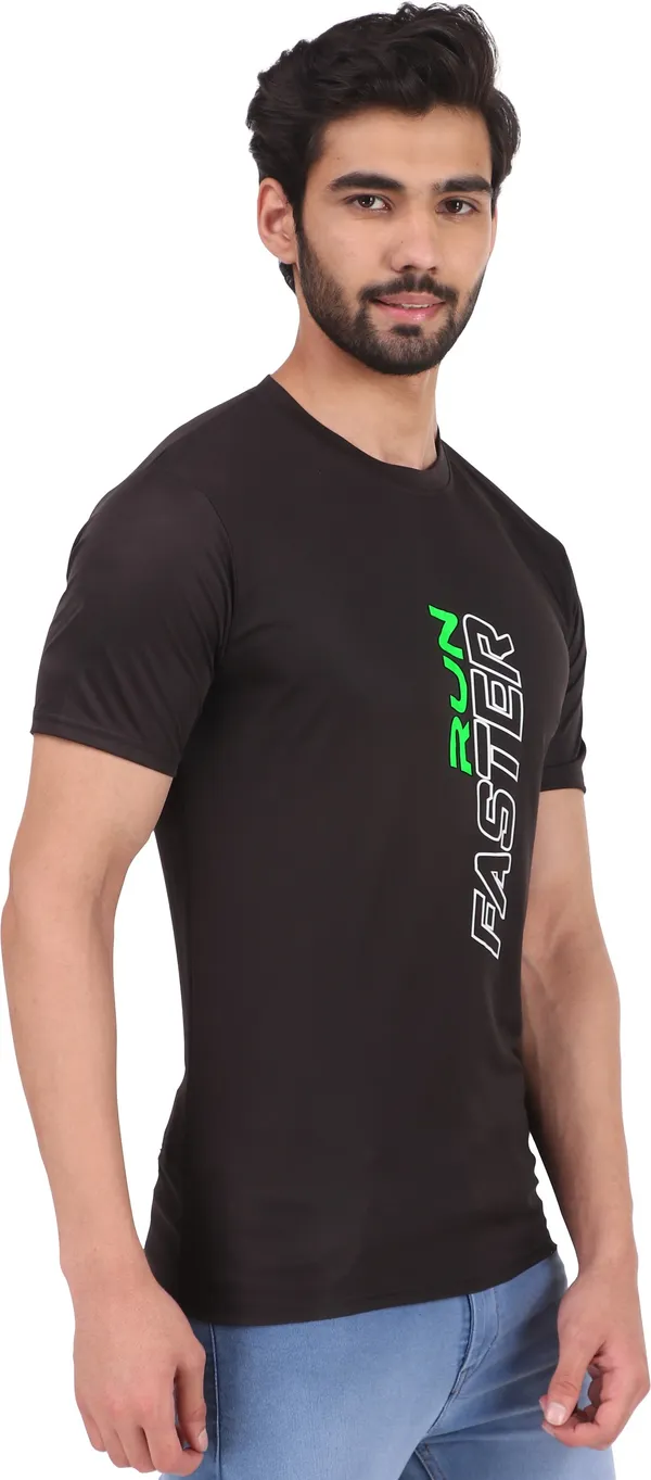 Black_Polyester_Round_Neck_Half_Sleeve_t-shirt_for_Men