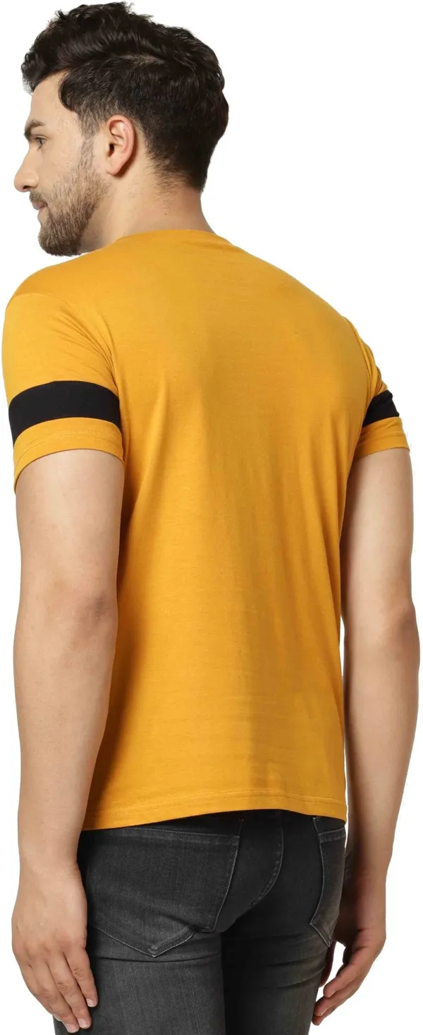 Orange_Cotton_Blend_Round_Neck_Half_Sleeve_t-shirt_for_Men
