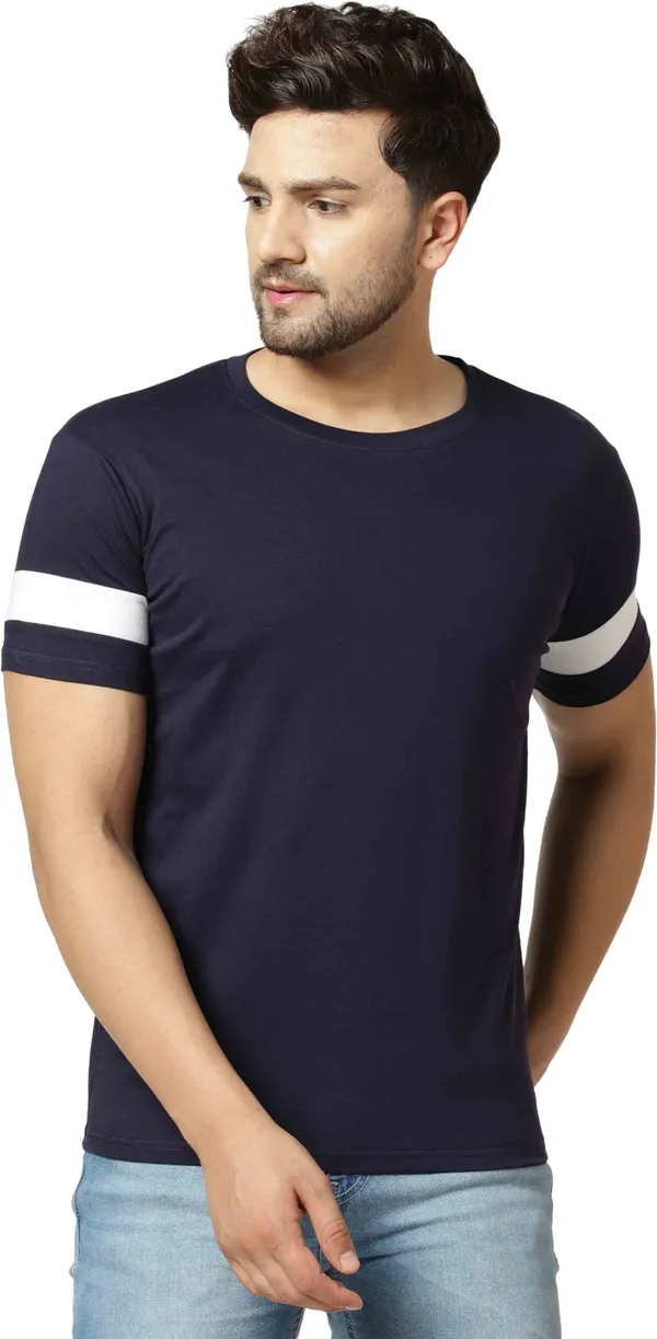 Dark_Blue_Cotton_Blend_Round_Neck_Half_Sleeve_t-shirt_for_Men