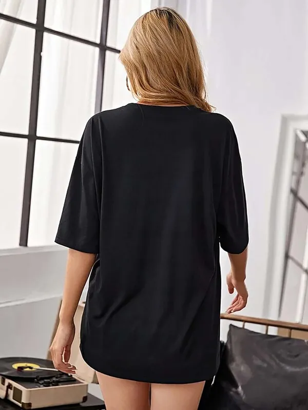 Black_Sunflower_Cotton_Blend_T-Shirt